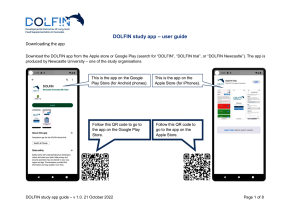 DOLFIN study app user guide. Thumbnail preview of the file.