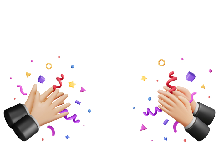 <p>3D Human Hands Clapping Isolated on White background Gesturing, Congratulation, Appreciation or Excitement
