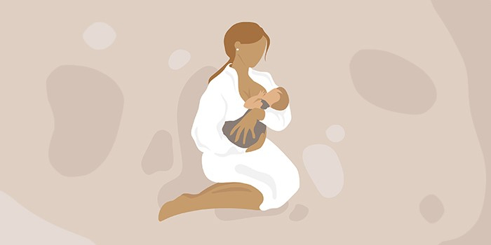 <p>Mother feeding baby with breast
